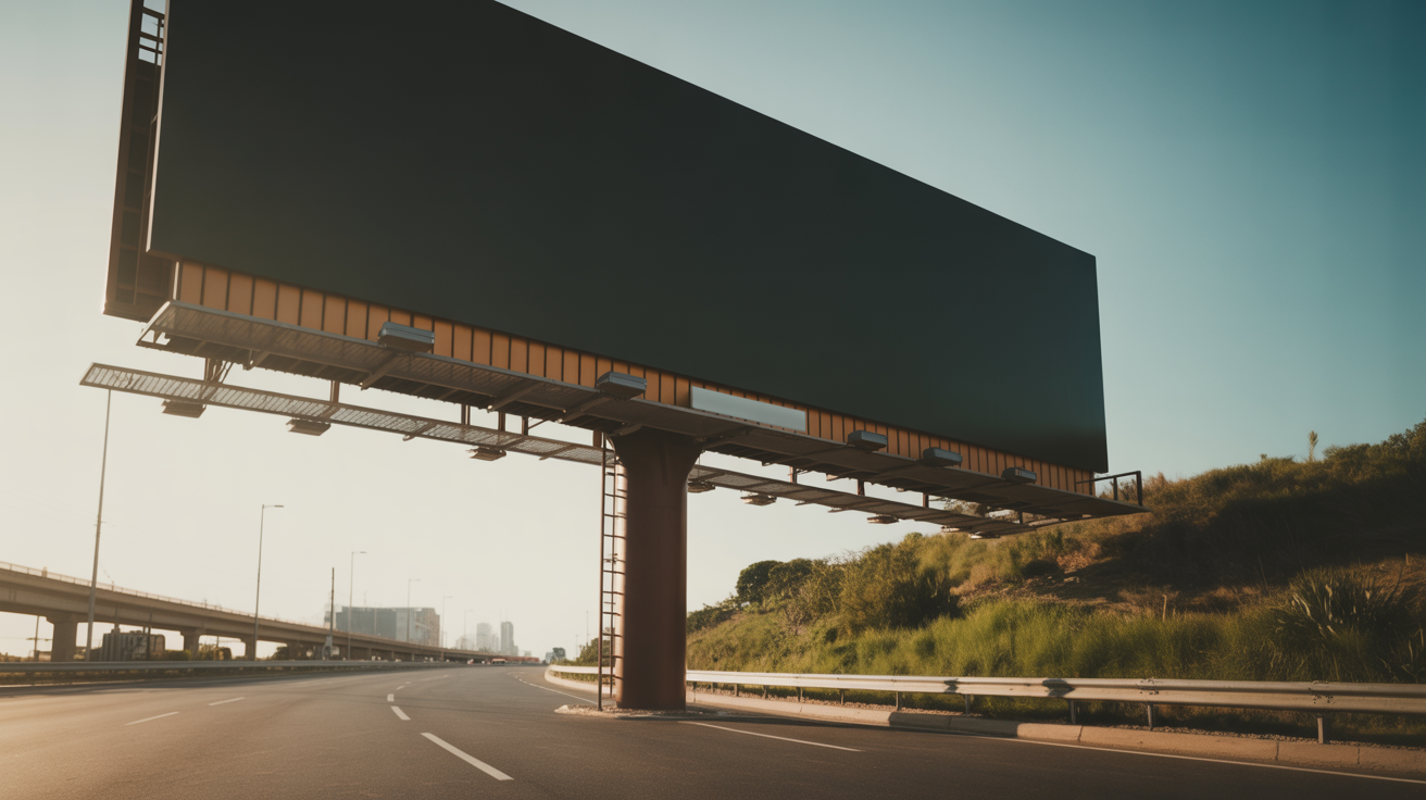 Professional billboard structure showcasing investment value
