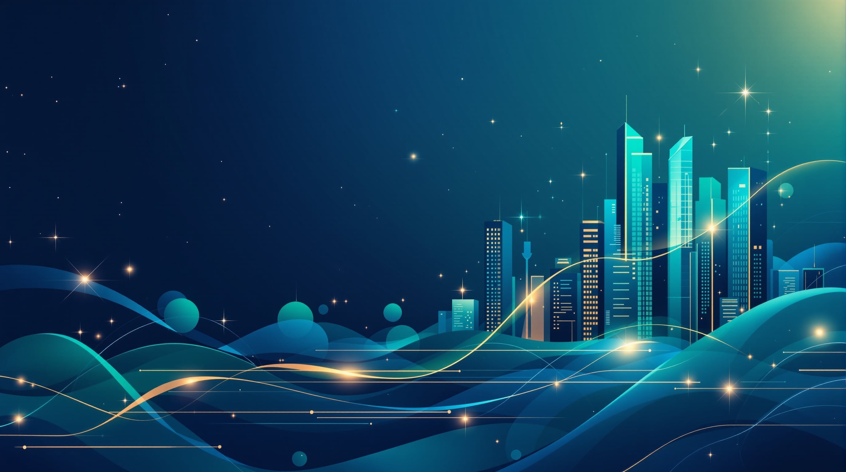 Moderna financijska poslovna četvrt u pozadini