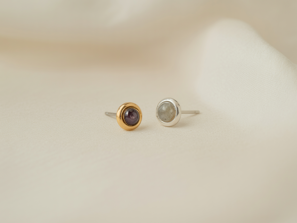 Minimál Köves Fülbevaló