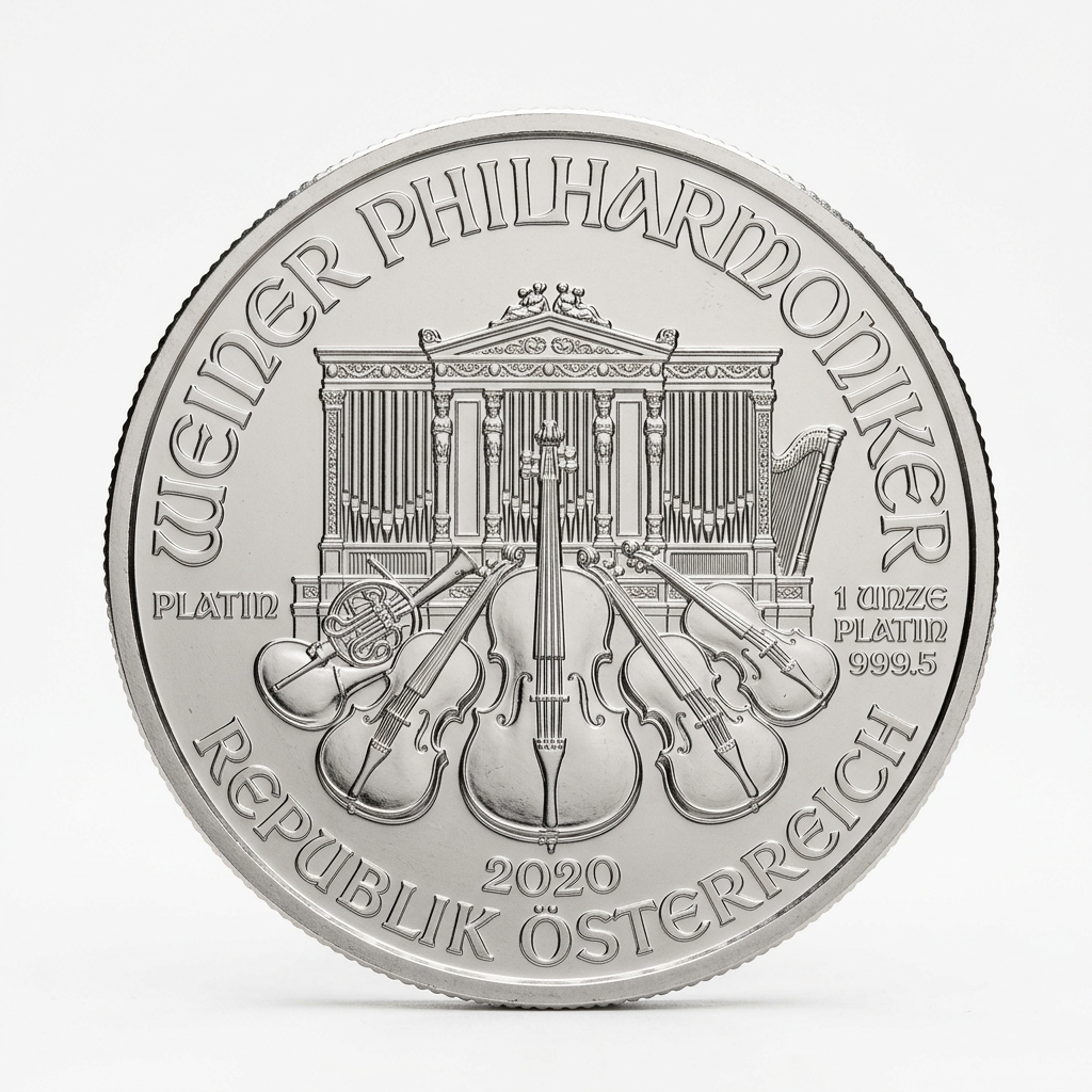 Austrian Mint 1 oz Philharmonic 2020 Platinum Coin