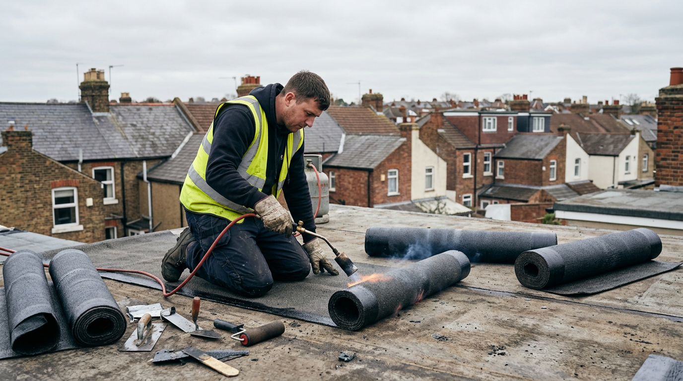 Flat Roofing project 4 on a UK property