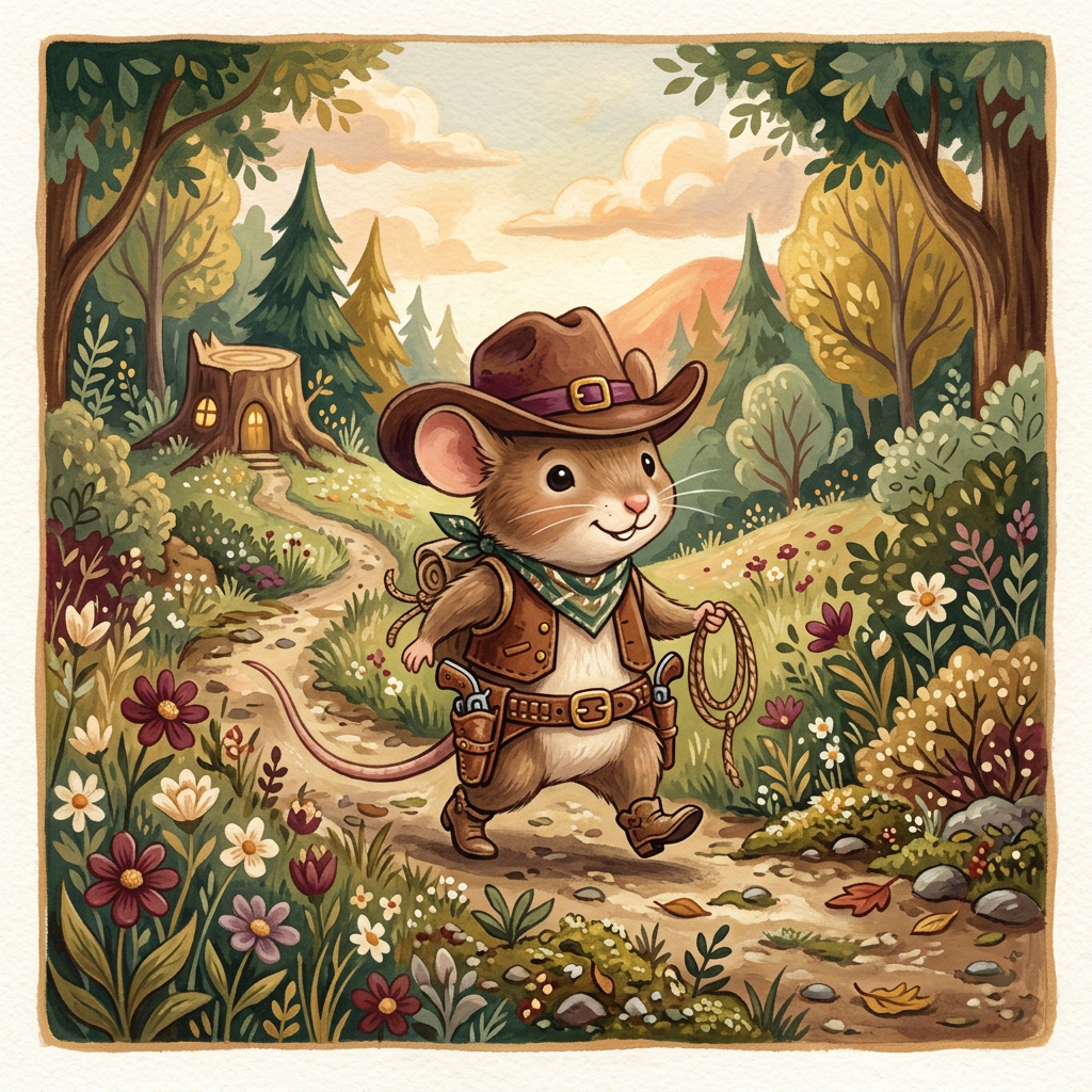 Portada ilustrada de El Ratón Vaquero