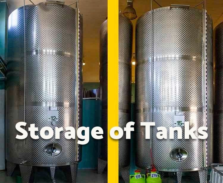 Tanques de almacenamiento de aceite de oliva