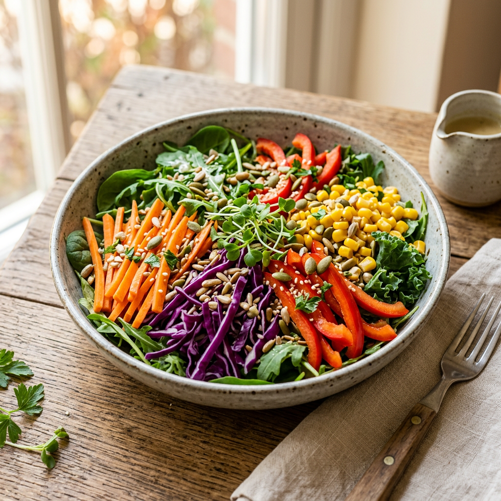 Rainbow Raw Salad