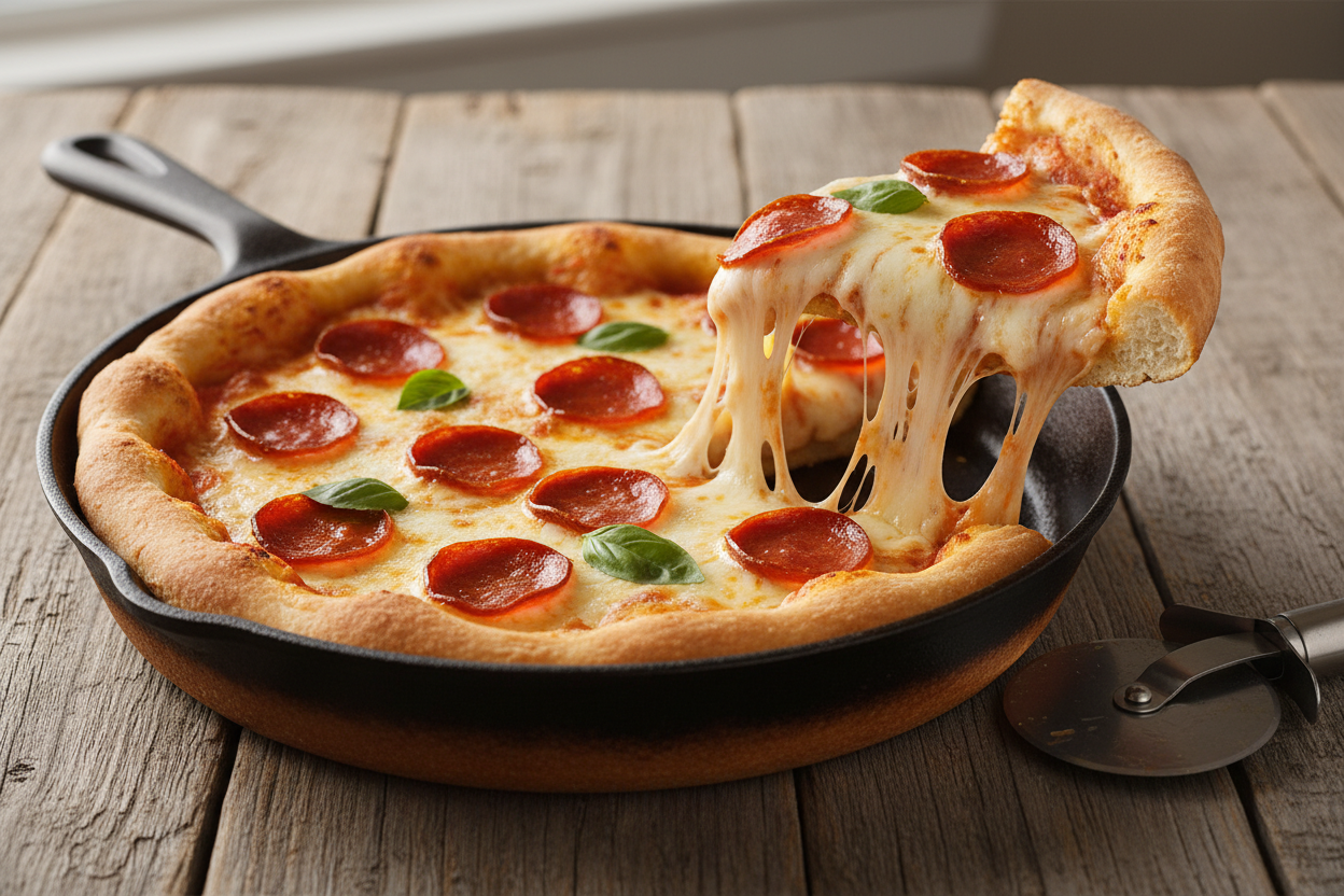 Pizza Rápida de Frigideira