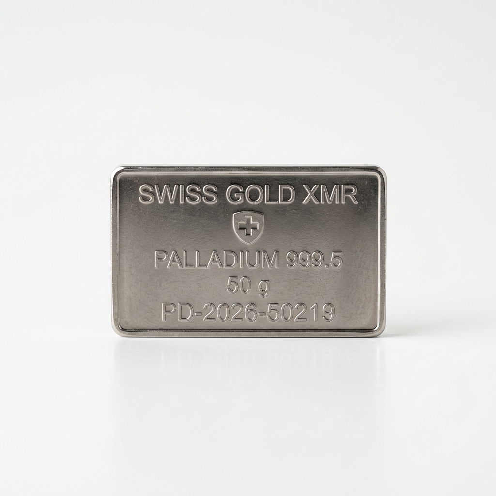 50g Palladium Bar Valcambi