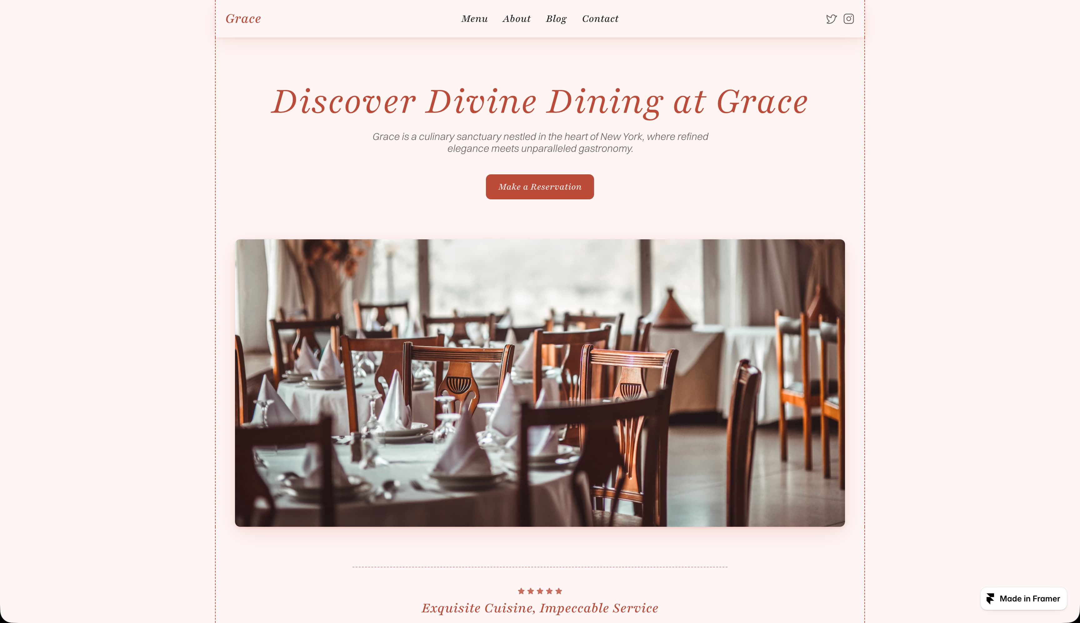 Mẫu website Gastro - Nhà hàng & F&B