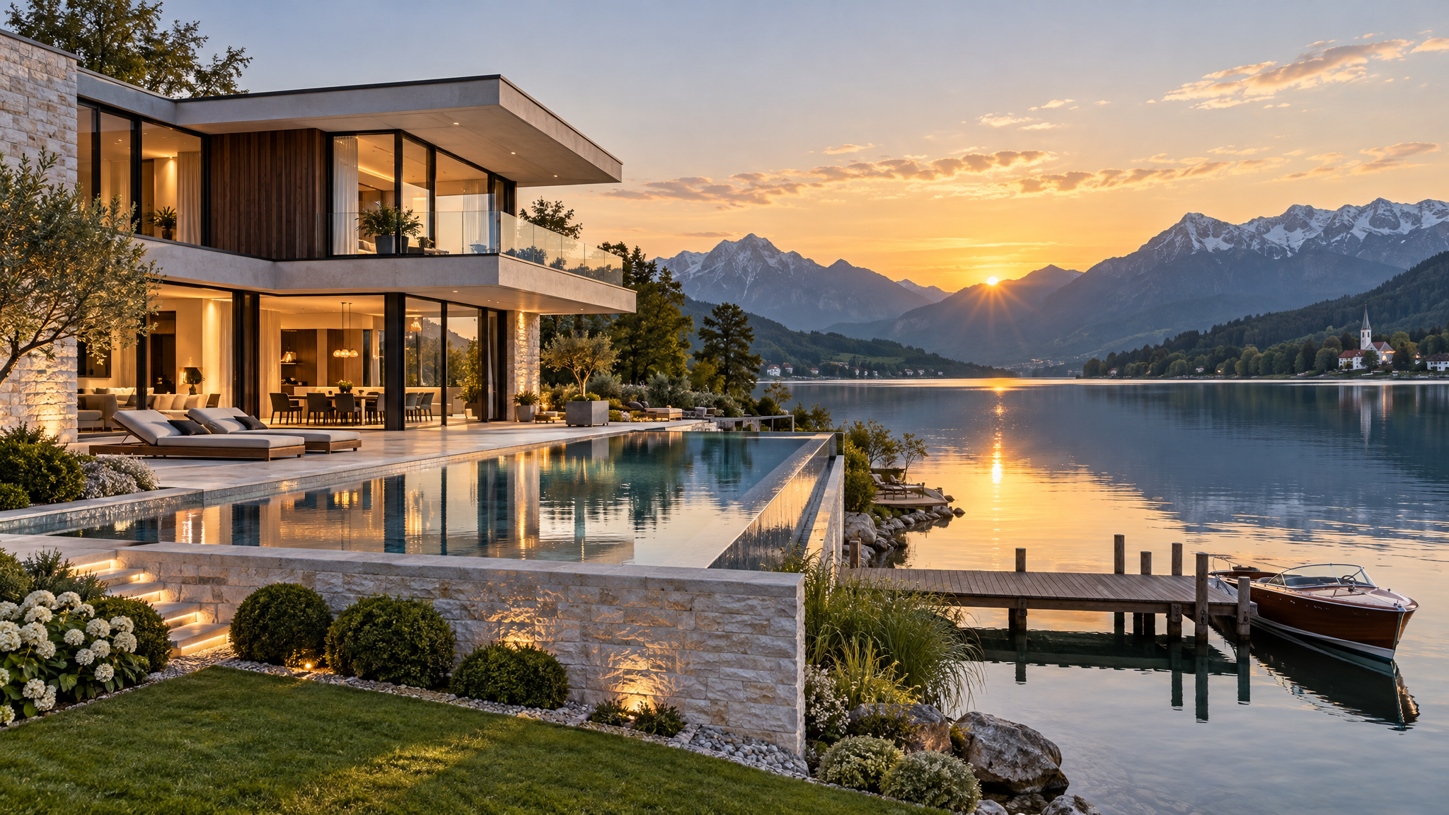 Moderne Architektur als Hintergrund der Referenzseite