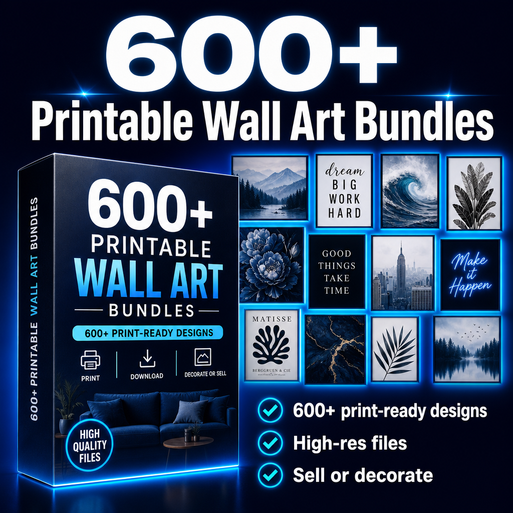 600+ Printable Wall Art Bundles