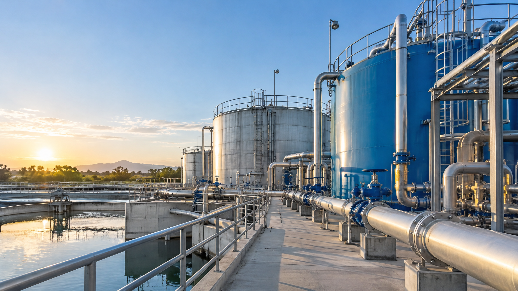 Industrial water treatment facility