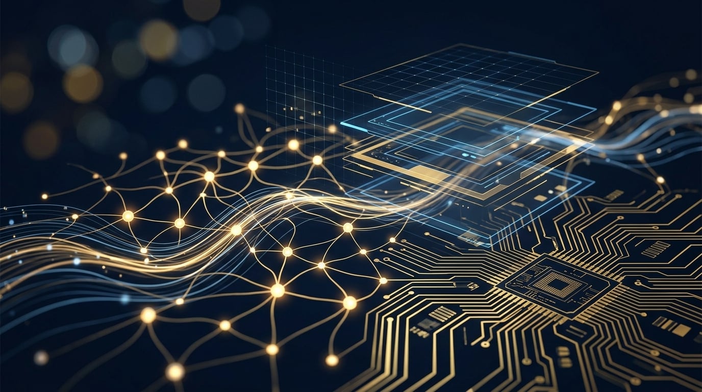 AI technology neural network background