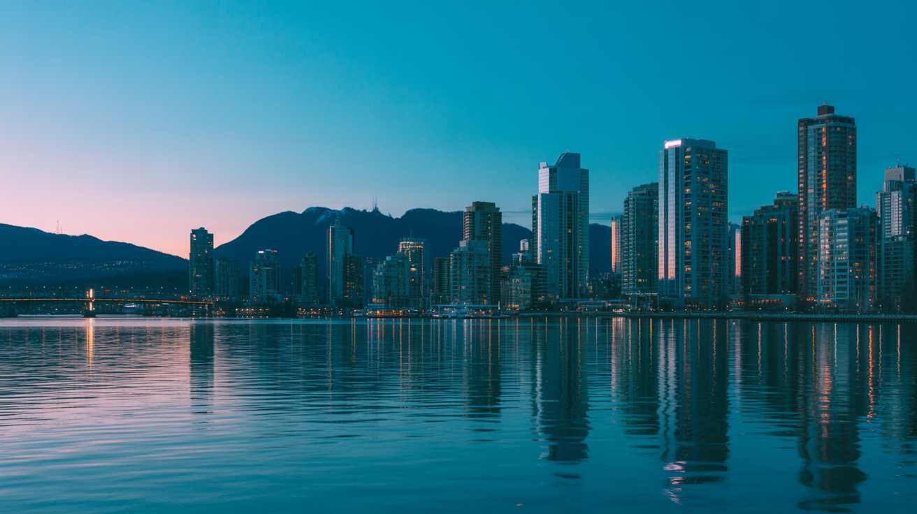 Vancouver BC skyline - Elite Prime SEO local digital marketing services in British Columbia Canada