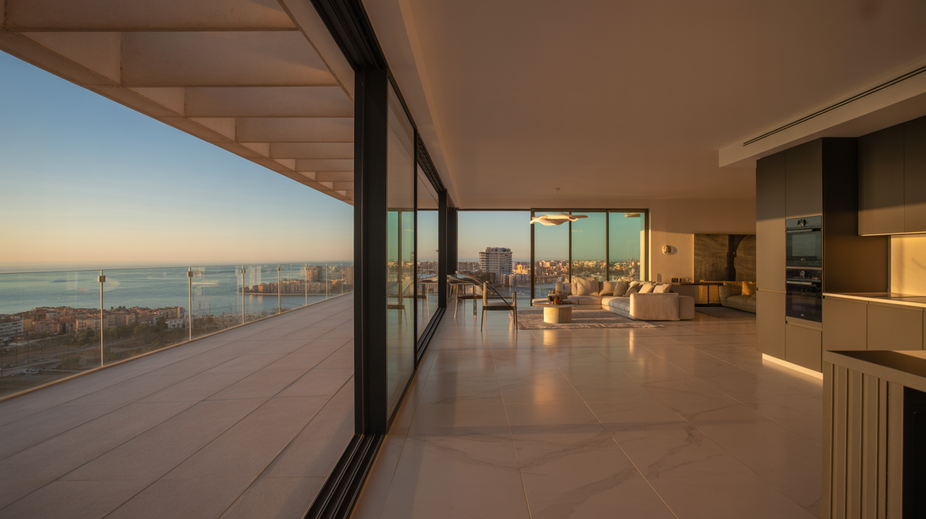 Modern luxury penthouse with panoramic views in Ciudad de las Artes, Valencia