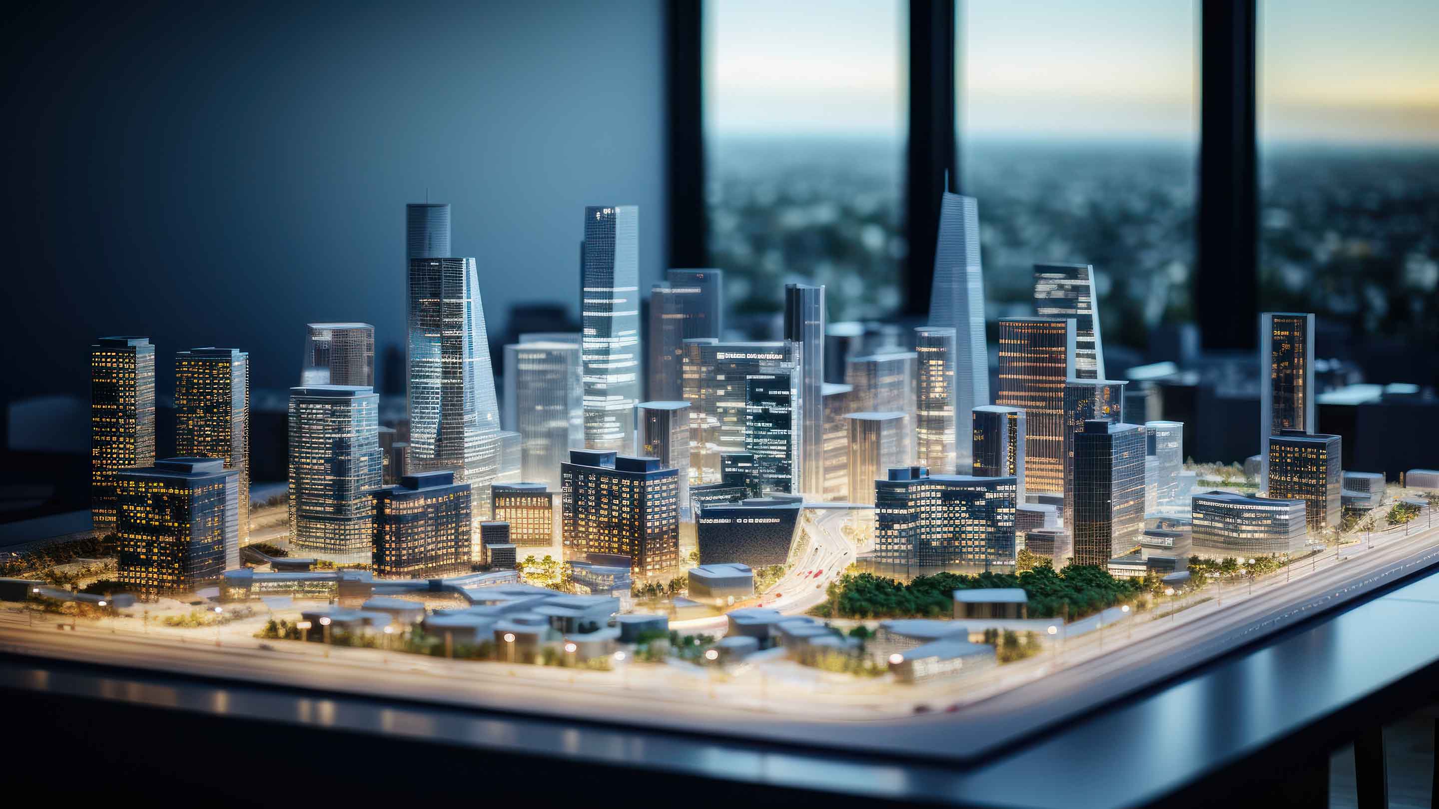 Modern luxury real estate buildings and property development