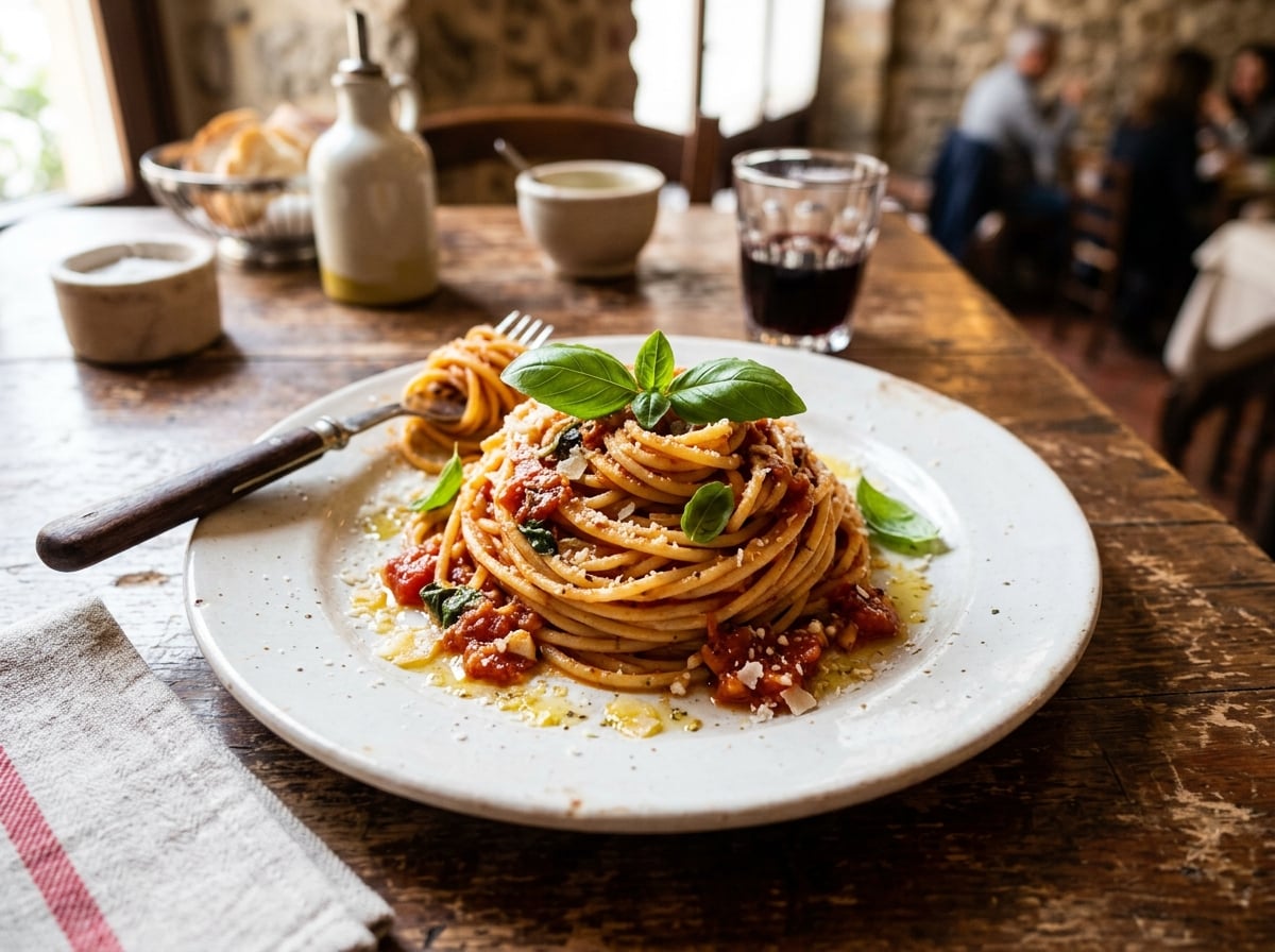 Photo of Fresh Tomato Basil Pasta