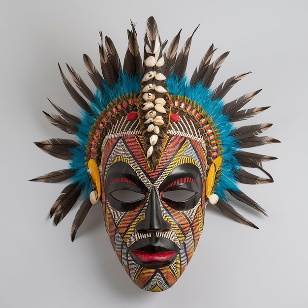 Colorful African Tribal Mask
