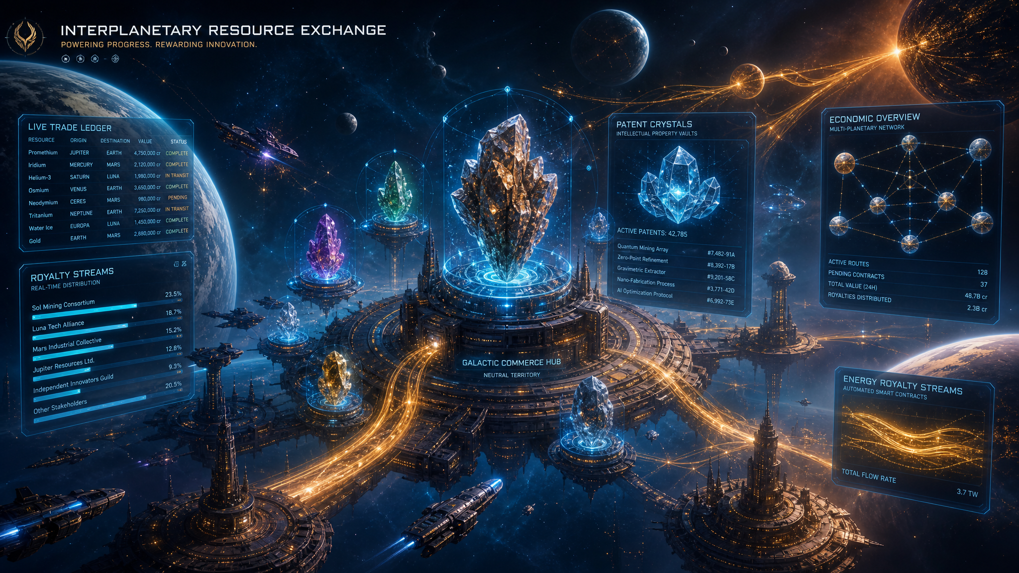 Exo-Economics: Resource Royalties, Pattern Rights, and the Economy Beyond Earth