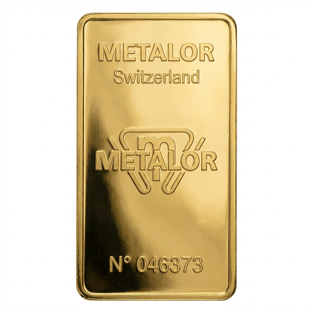 Metalor 100 Gram Gold Bar