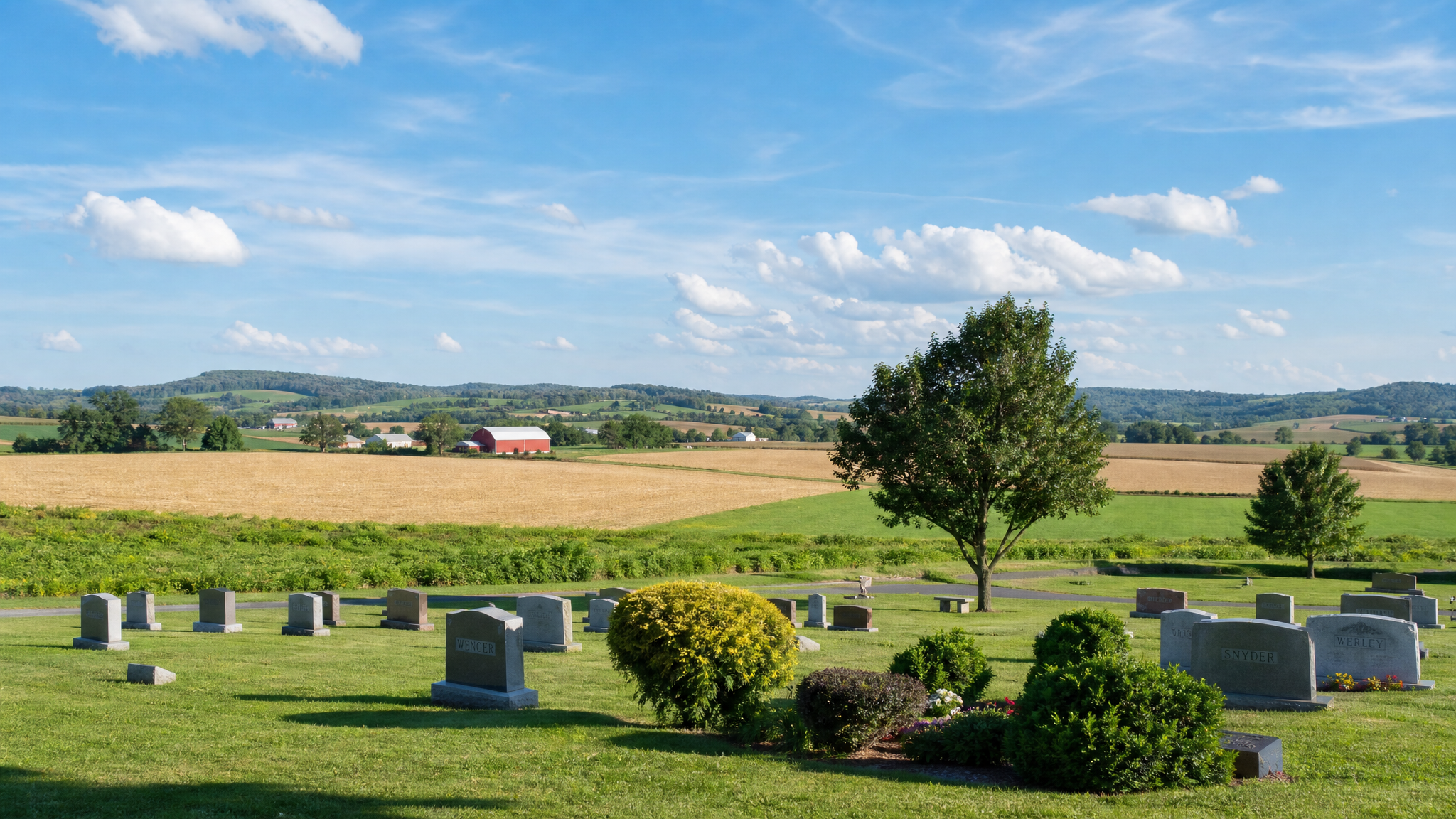 South-Central PA memorial landscape near York, Pennsylvania