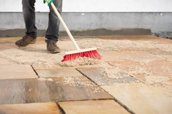 Patio cleaning result