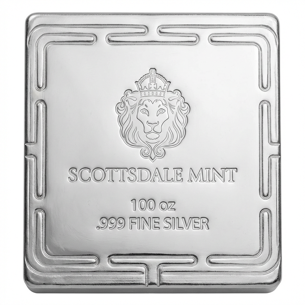 Scottsdale Mint 100oz Stacker Silver Bar