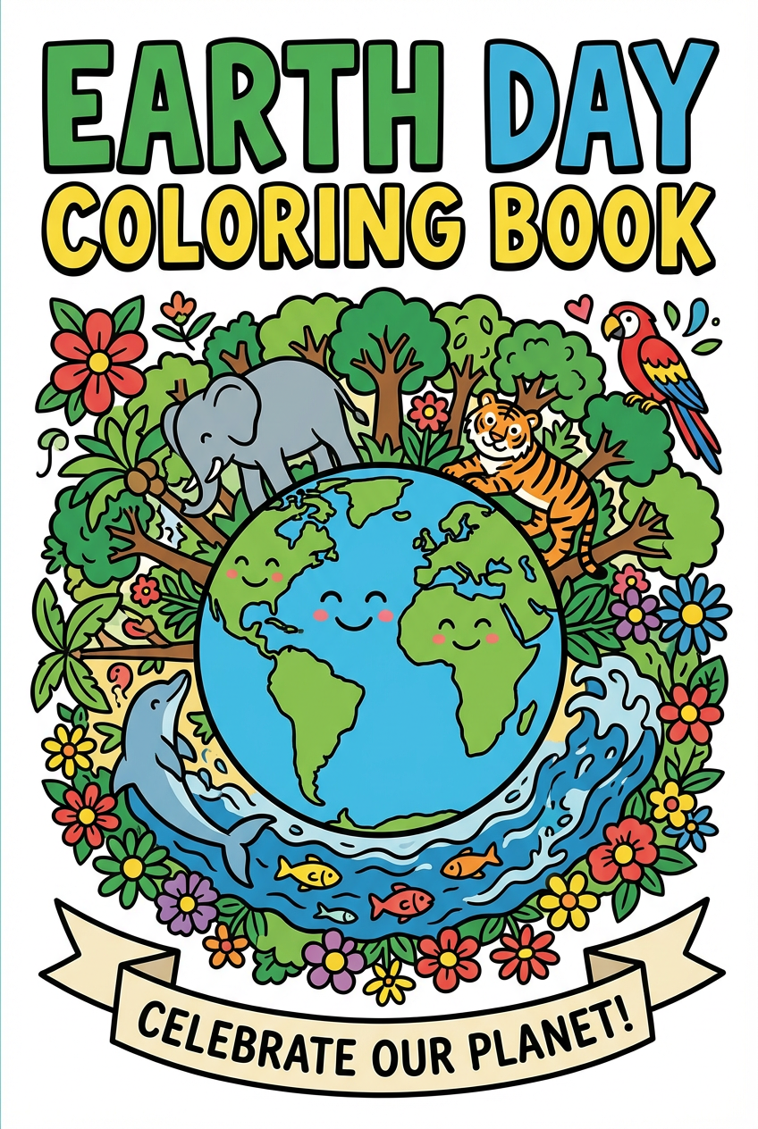 Earth Day Coloring Book
