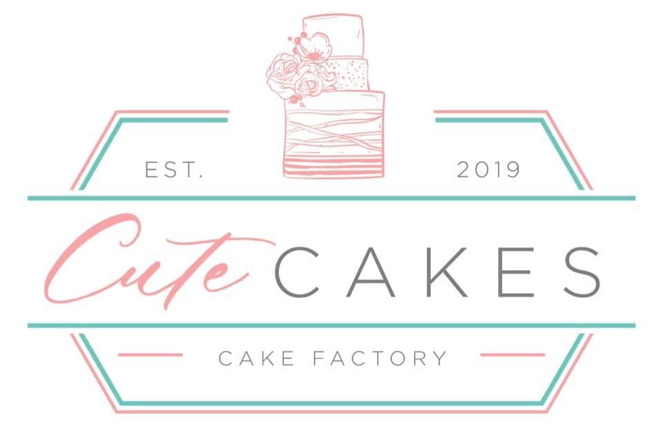 Cute Cakes Cake Factory logo — footer
