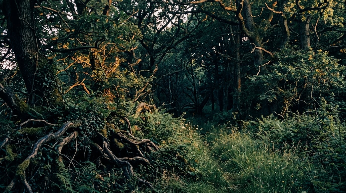 Wild, primal ancient forest - untamed nature