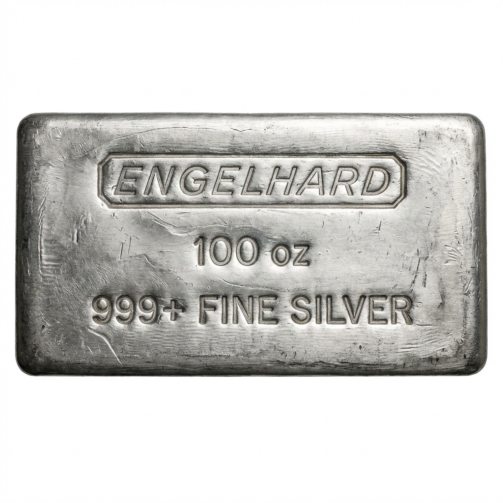Engelhard 100 Troy Ounce Silver Bar