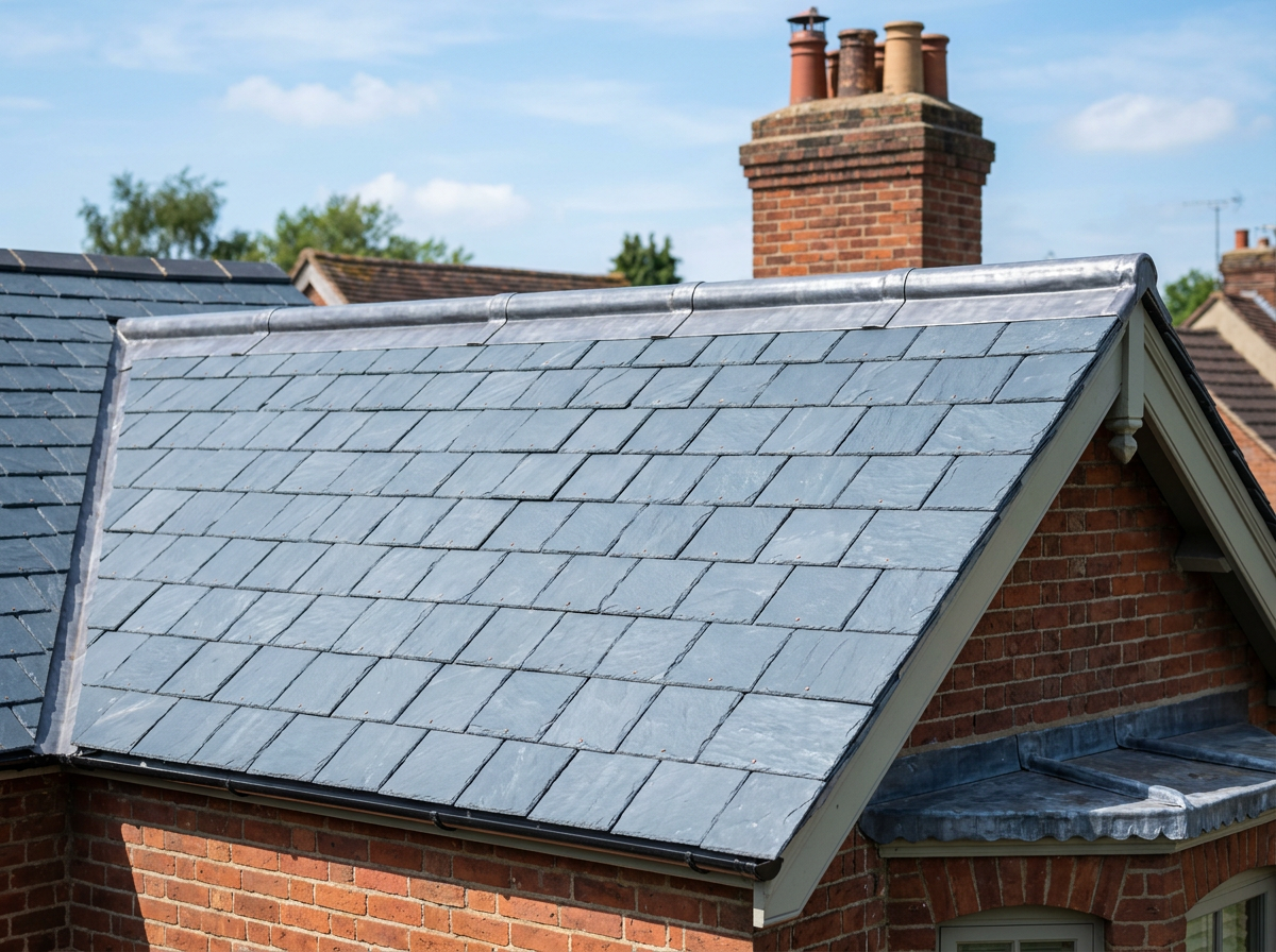 Tile & Slate Roofing on a UK home by Aviator Roofing Ltd