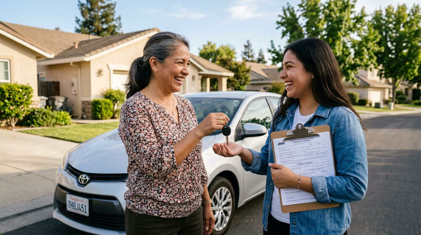 Cómo transferir un auto entre familiares: guía 2026