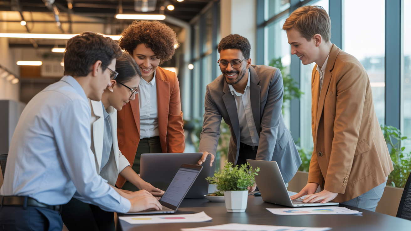 Profesionales trabajando