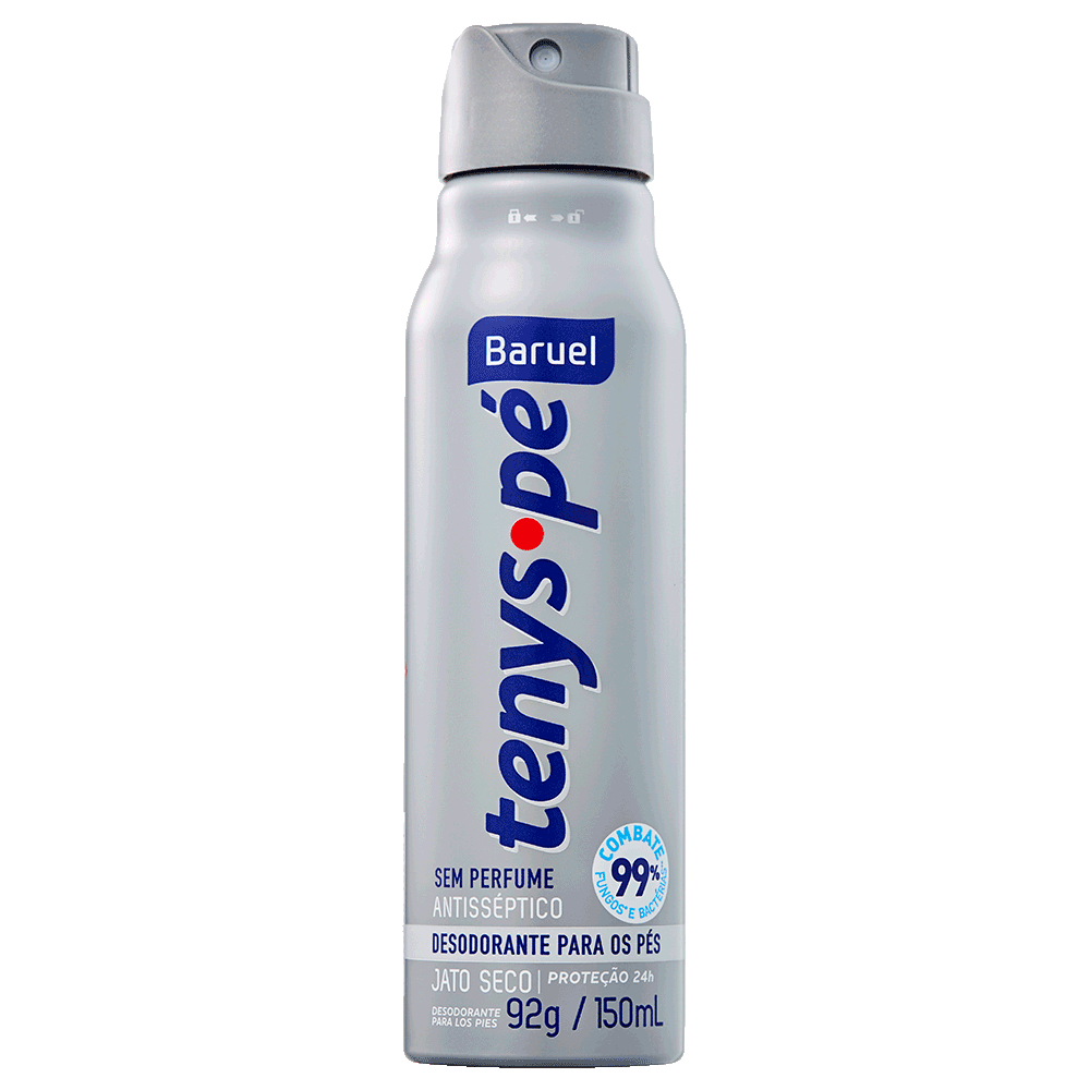 Tenys Pé Baruel Jato Seco Sem Perfume 150ml