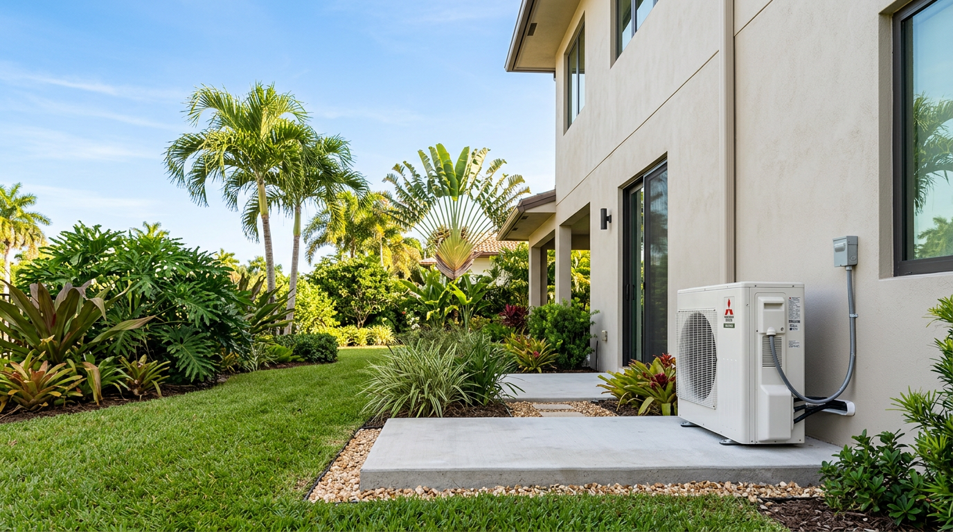 Professional HVAC installation in South Florida residential setting