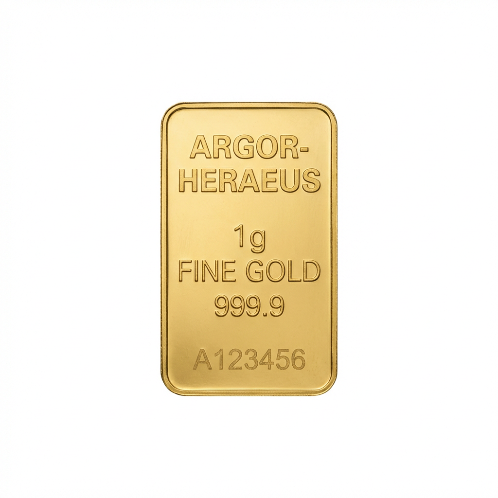 Argor-Heraeus 1 Gram Gold Bar