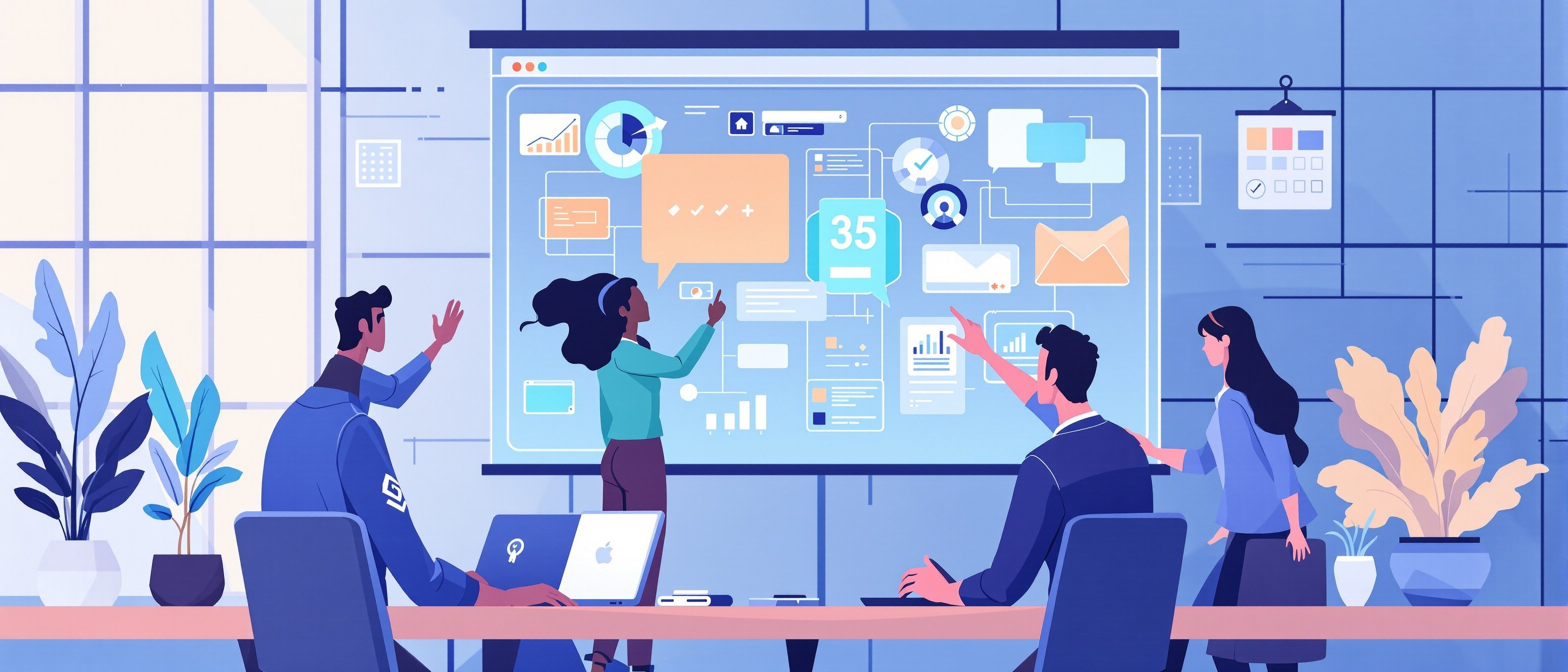 Team collaboration with technology