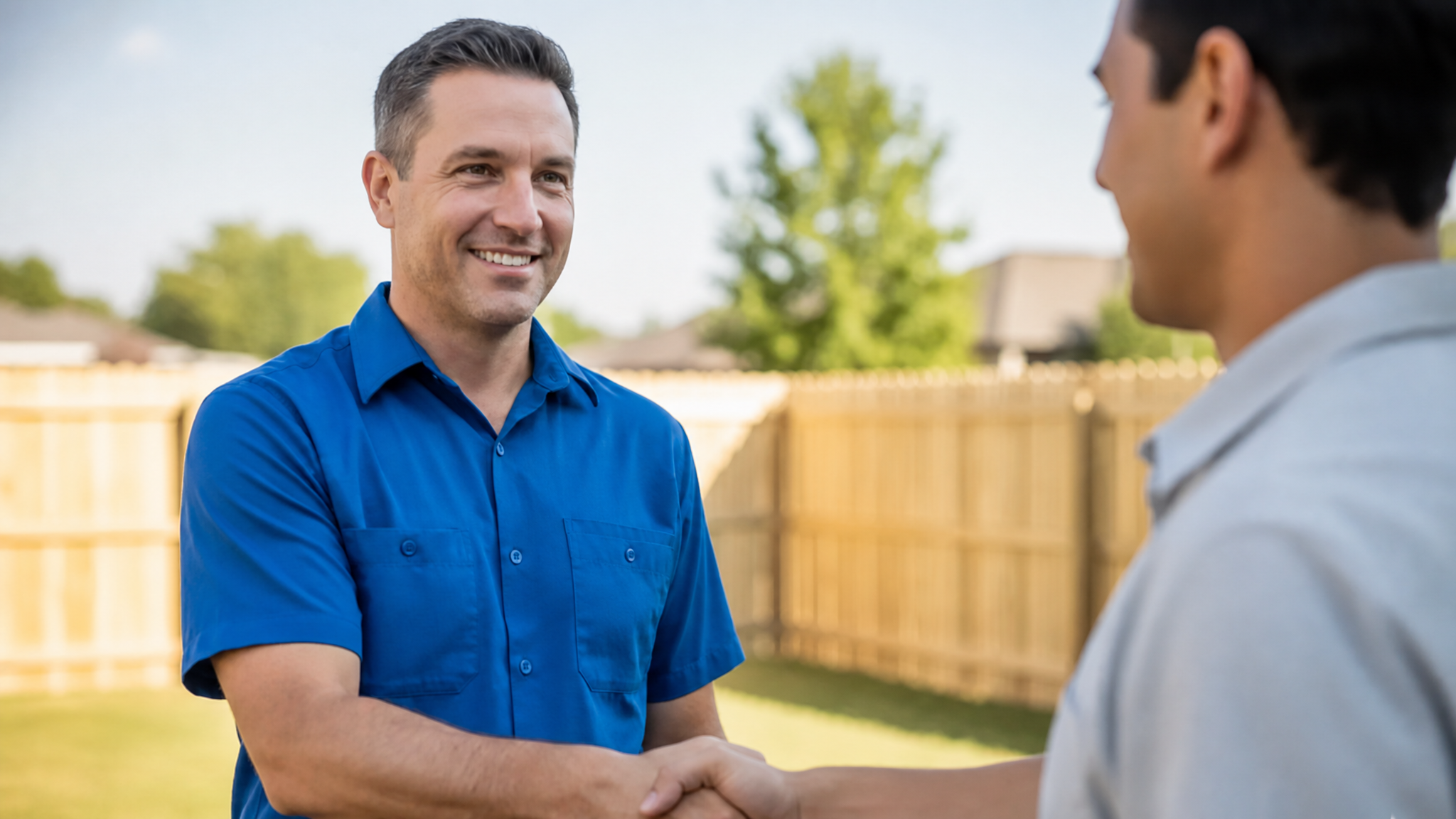 Homeowner meeting with contractor
