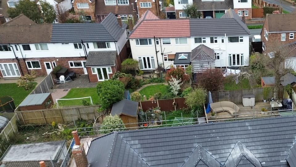Completed pitched roof project in Rochdale