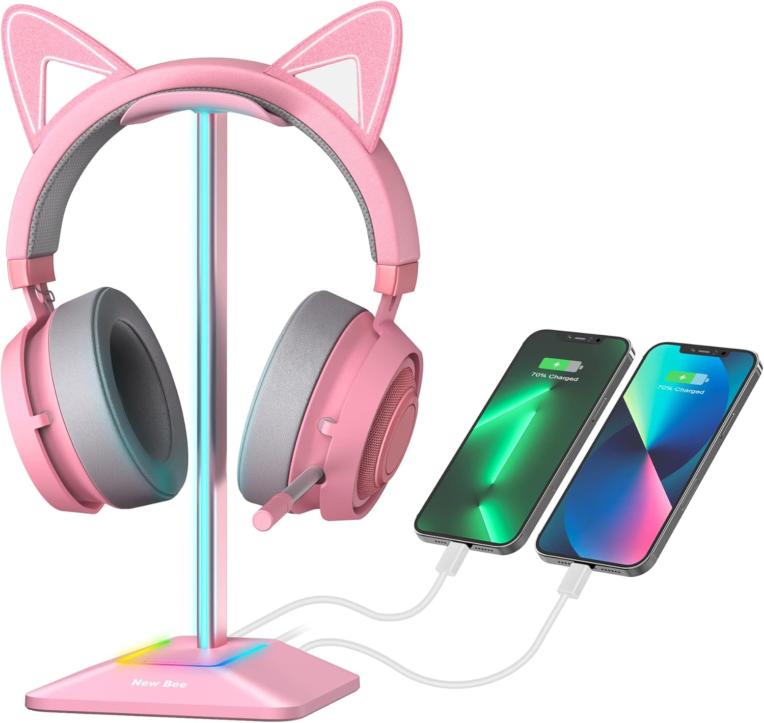 New bee RGB Headphone Stand