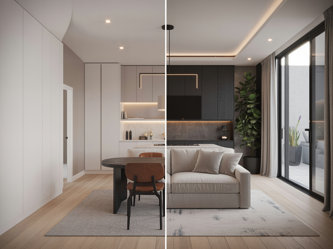 Modern house extension with glass walls in London
