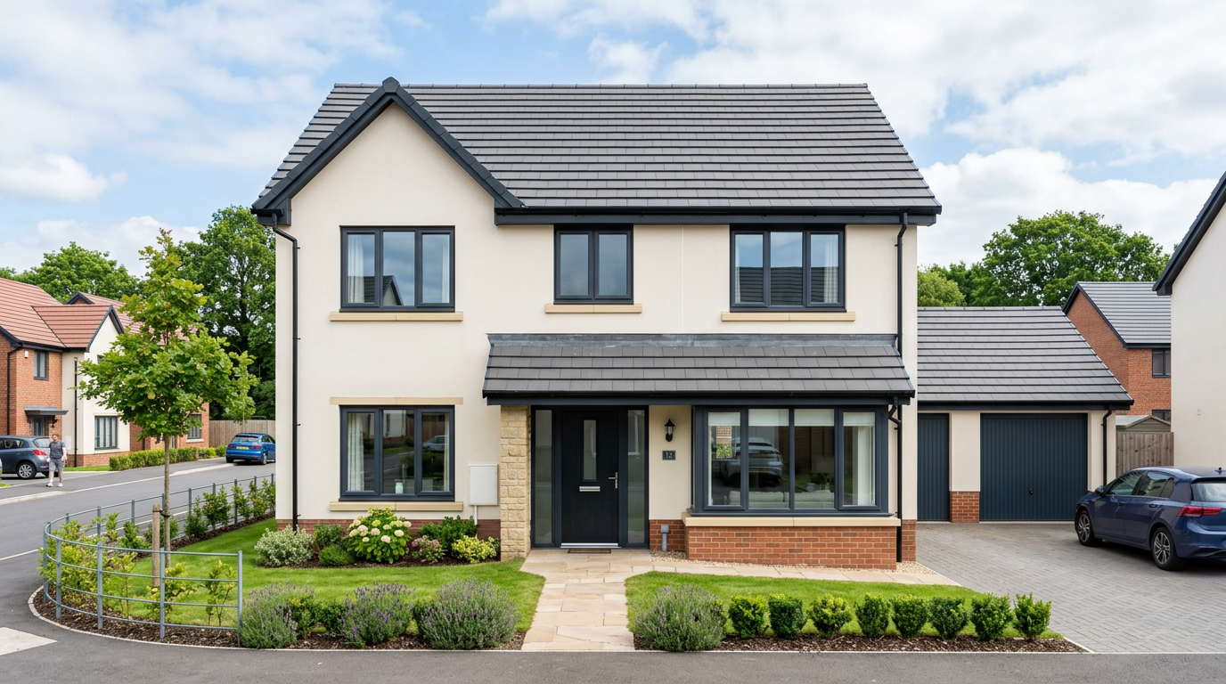 UK house with driveway