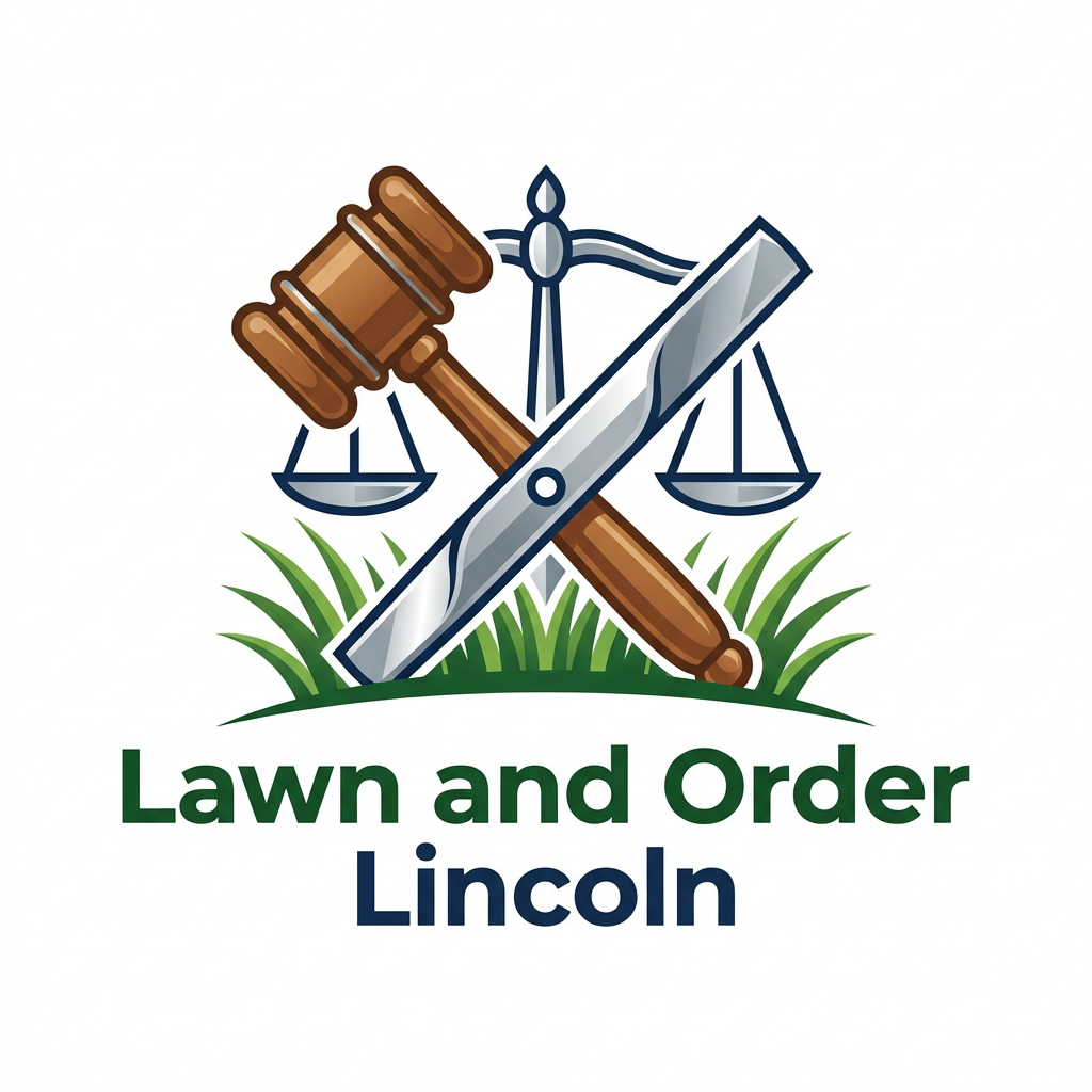Lawn and Order Lincoln Logo