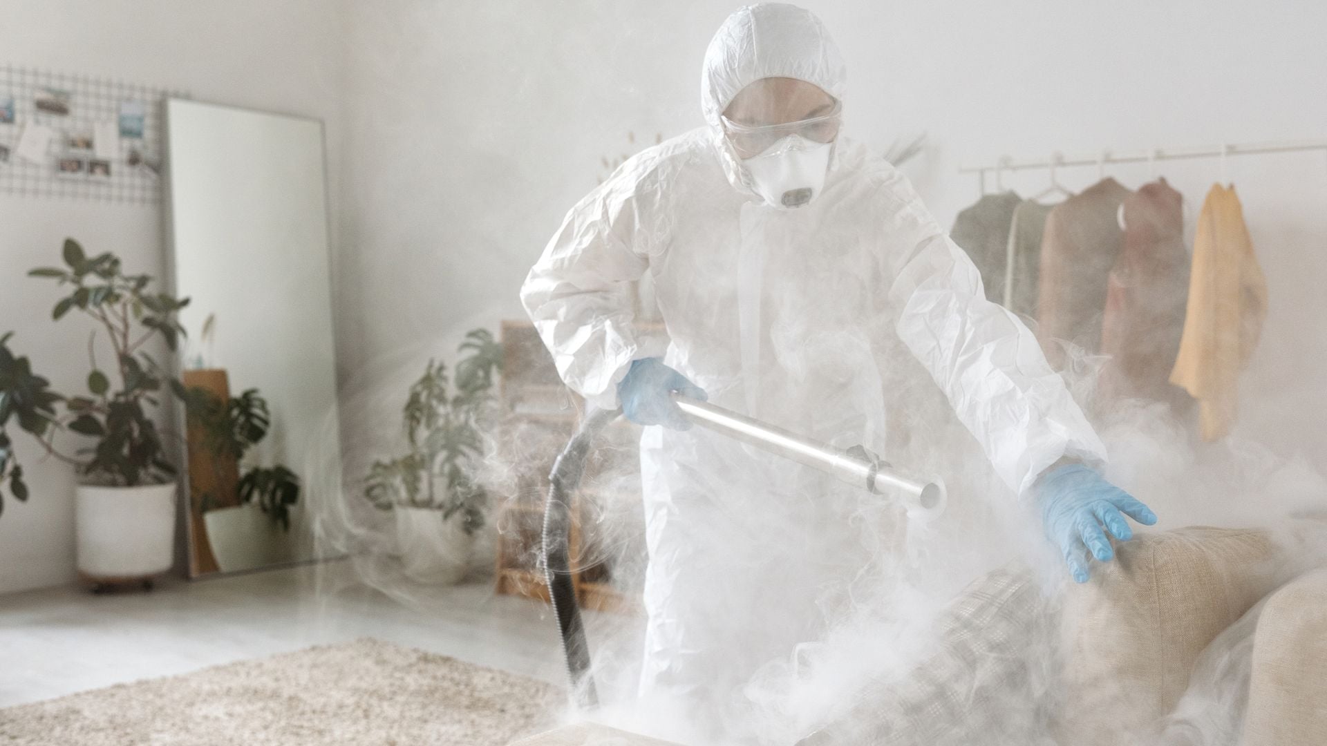 Professional pest control technician treating a home in Bulawayo