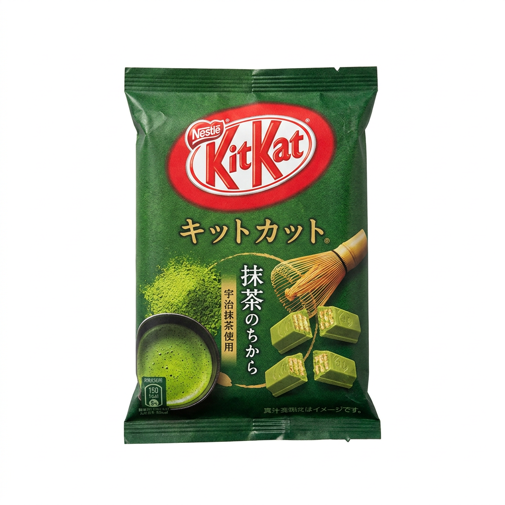 Matcha KitKat - Japan-exclusive green tea flavored KitKat – a perfect blend of matcha and chocolate!