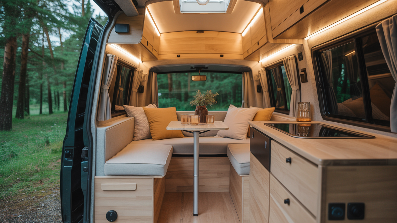 Modern karavan iç mekan tasarımı