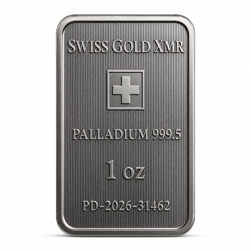 1oz Palladium Bar Valcambi