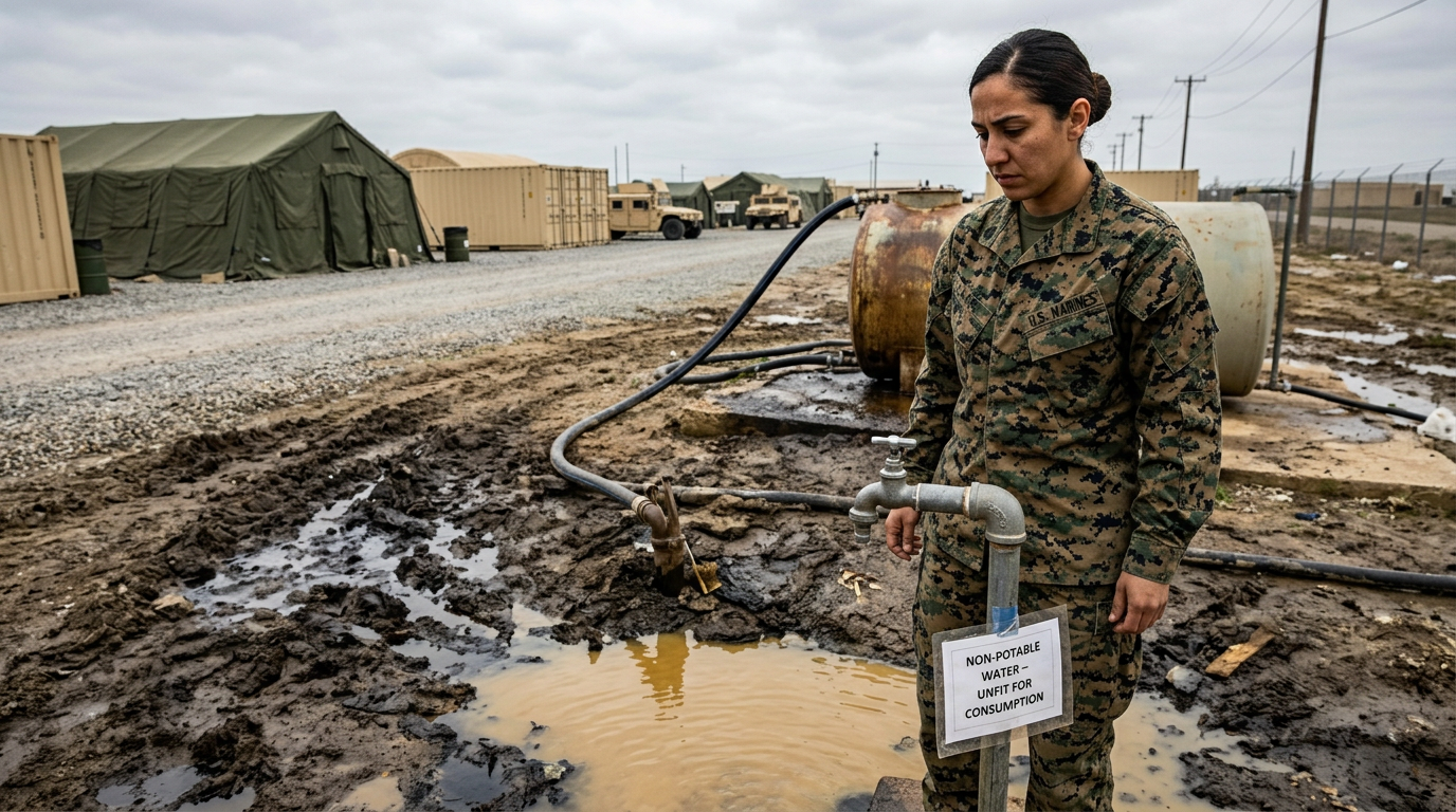 Contaminated water or soil