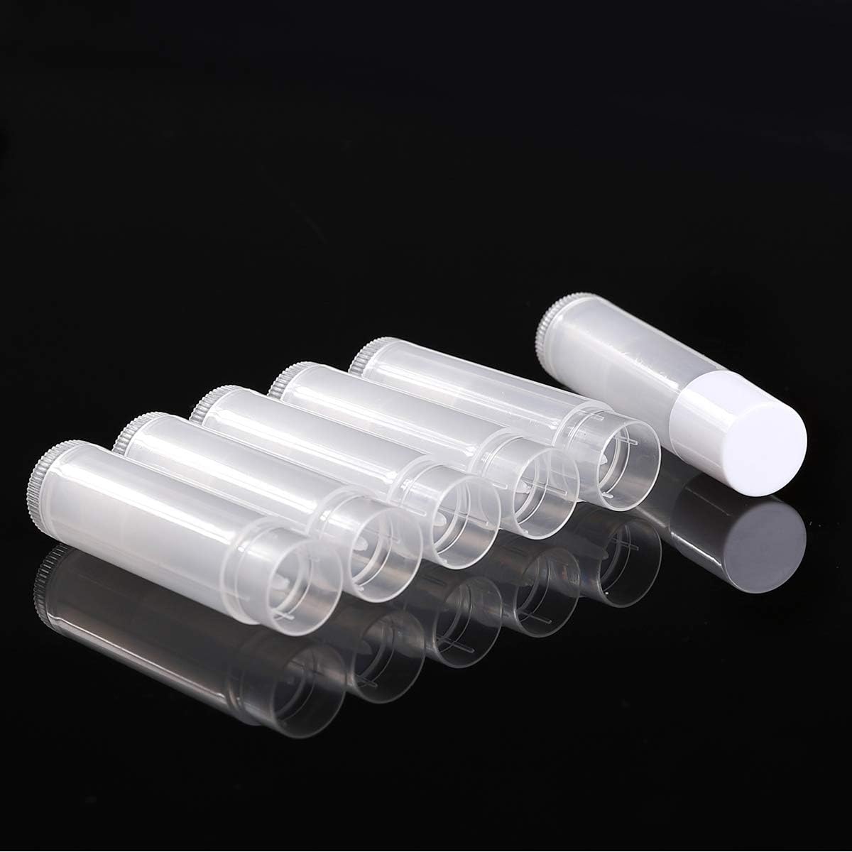 Varaskorð (Lip Balm Tubes) tóm með lokum – 5,5 ml, 100 stk - 3