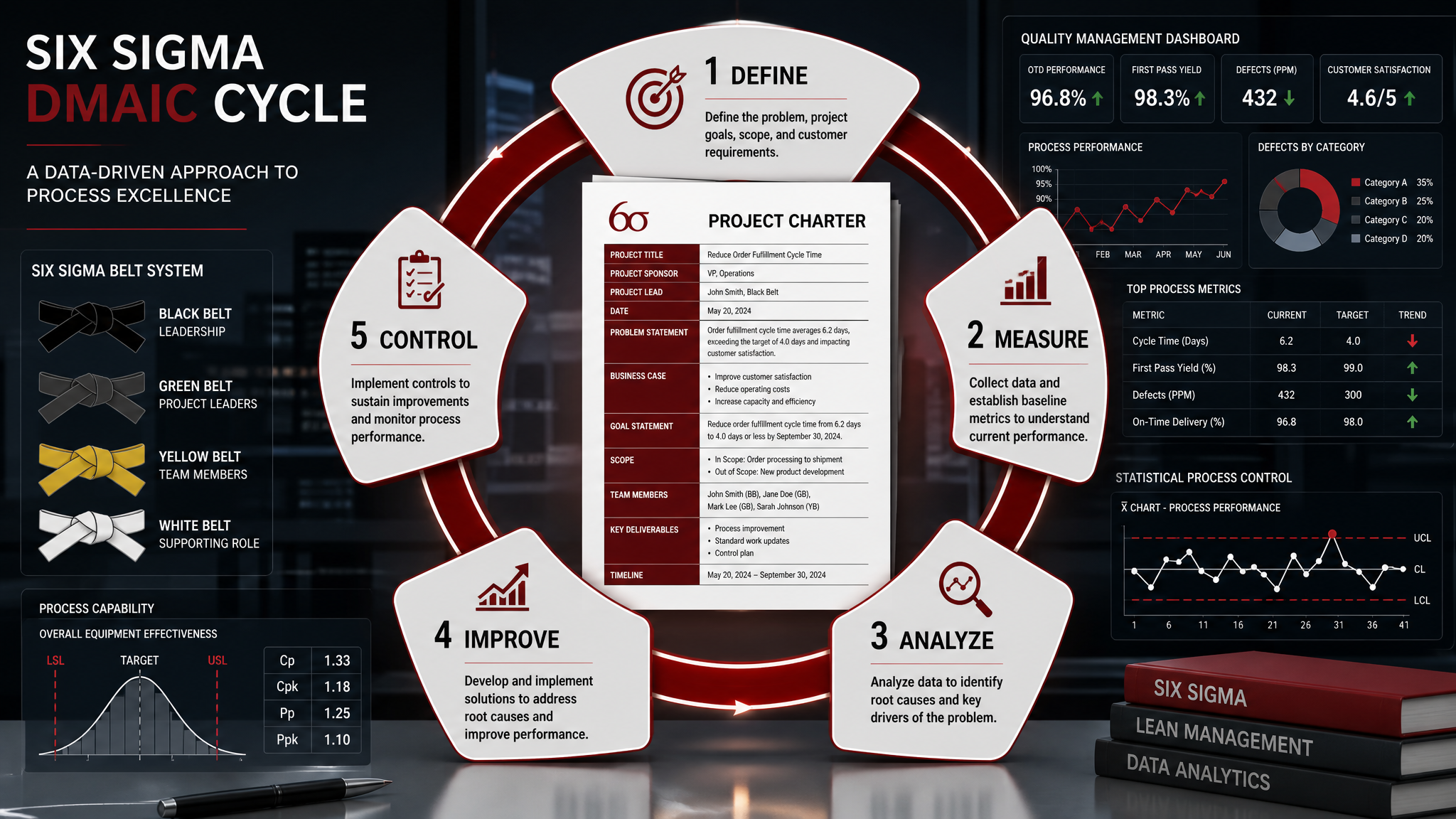 DMAIC Project Charter Template: How to Write a One-Page Six Sigma Charter That Gets Results