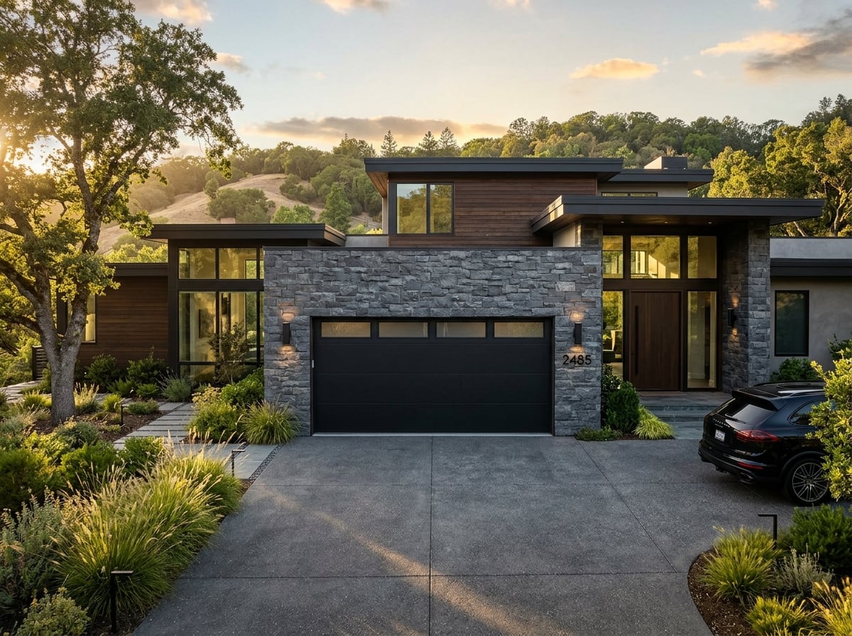 Luxury Black Panel Door
